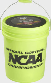 6 Gallon Bucket of Youth Recreation Softballs, Bucket With 18 Balls
