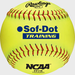 Rawlings 11-Inch NCAA Soft Poly-Core Fastpitch Training Ball, Dozen