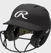 Rawlings CoolFlo Max Highlighter Youth Batting Helmet with Face Guard