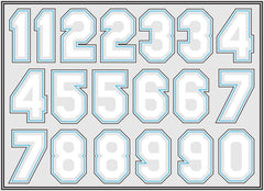 Rawlings Helmet Numbers Decal Kit