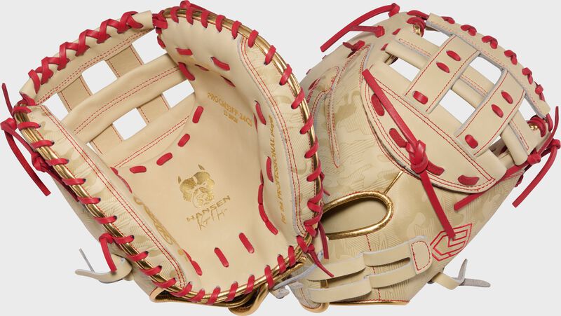Rawlings Kinzie Hansen K9 Heart of the Hide 33-inch Fastpitch Softball Catcher's Mitt, Right Hand Throw
