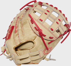 Rawlings Kinzie Hansen K9 Heart of the Hide 33-inch Fastpitch Softball Catcher's Mitt, Right Hand Throw