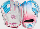 Exclusive Heart of the Hide 11.5-Inch Pink/Columbia Blue infield Glove, Right Hand Throw