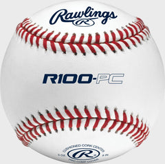 Rawlings 6-Gallon Bucket of R100-PC Pro Comp Hich School Practice Baseballs , Bucket with 24 Balls