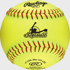 Fastpitch 12" Batting Practice Softballs, 6 Pack or Dozen