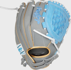 Liberty Advanced Color Series 12 in Fastpitch Glove, Gray/Columbia Blue