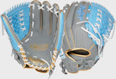 Liberty Advanced Color Series 12.5 in Fastpitch Glove, Gray/Columbia Blue