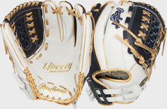 Liberty Advanced Color Series 12.5 in Fastpitch Glove, White/Navy