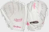 Liberty Advanced Color Series 12.5 in Fastpitch Glove, White/Pink