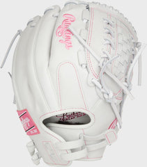 Liberty Advanced Color Series 12.5 in Fastpitch Glove, White/Pink