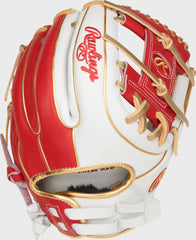 Liberty Advanced Color Series 11.75 in Infield Glove, White/Scarlet