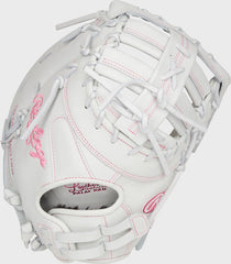 Liberty Advanced Color Series 13 in 1st Base Mitt, White/Pink