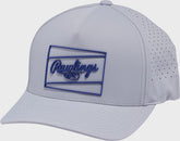 Rawlings Gray Laser Performance Patch Snapback Hat