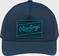 Rawlings Navy Laser Performance Patch Snapback Hat