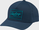 Rawlings Navy Laser Performance Patch Snapback Hat