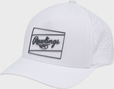 Rawlings White Laser Performance Patch Snapback Hat