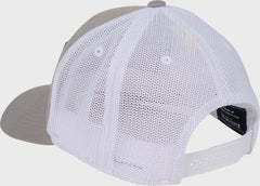 Rawlings Leather Patch Snapback Hat, Gray