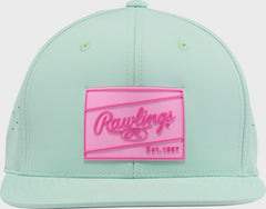 Rawlings Mint Performance Flat Bill Snapback Hat