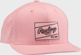 Rawlings Peach Performance Flat Bill Snapback Hat