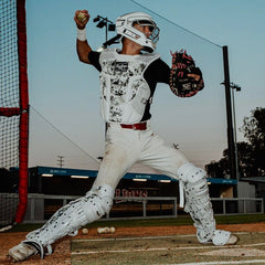 Limited Edition Mach Black Spatter Catcher's Gear Set, Adult, Intermediate, Youth