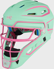 Limited Edition Mach Mint/Pink Spatter Catcher's Gear Set, Adult, Intermediate, Youth