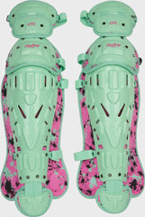 Limited Edition Mach Mint/Pink Spatter Catcher's Gear Set, Adult, Intermediate, Youth