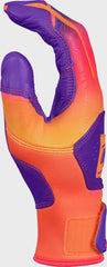 Rawlings Workhorse Purple/Orange Adult Fun Burst Batting Gloves