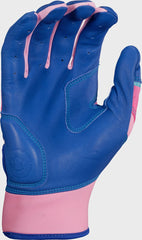 Rawlings Workhorse Royal/Pink Youth Fun Burst Batting Gloves