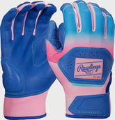 Rawlings Workhorse Royal/Pink Youth Fun Burst Batting Gloves