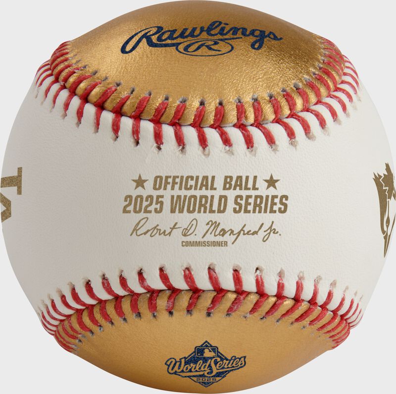 MLB 2025 Gold World Series Dueling Baseball, 1 Ball