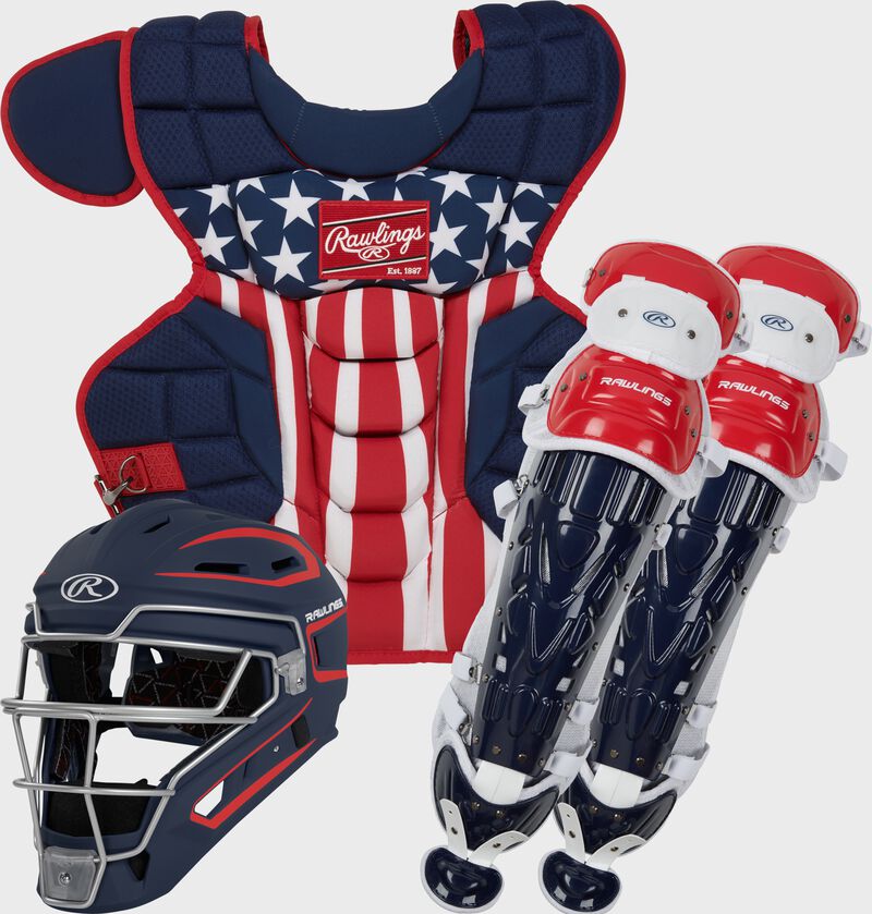 Rawlings Velo 2.0 Catcher's Gear Set, Adult, Intermediate, Youth