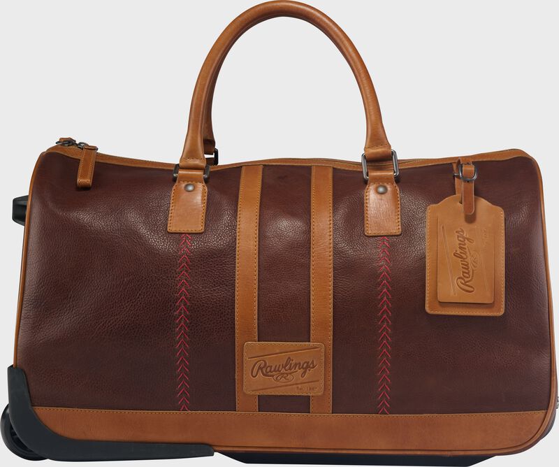 Rawlings Heritage Wheeled Duffle Bag, Brown