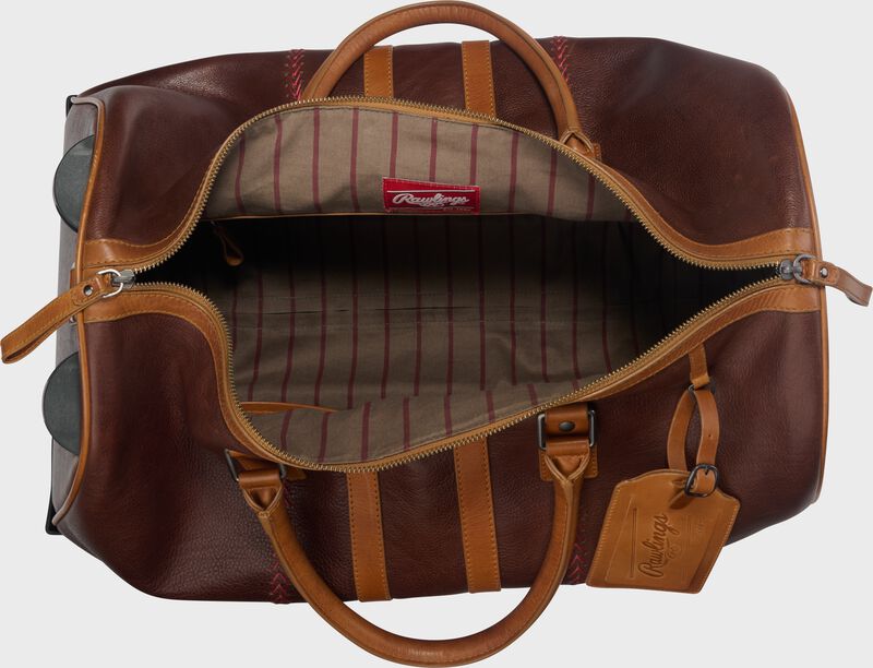 Rawlings Heritage Wheeled Duffle Bag, Brown