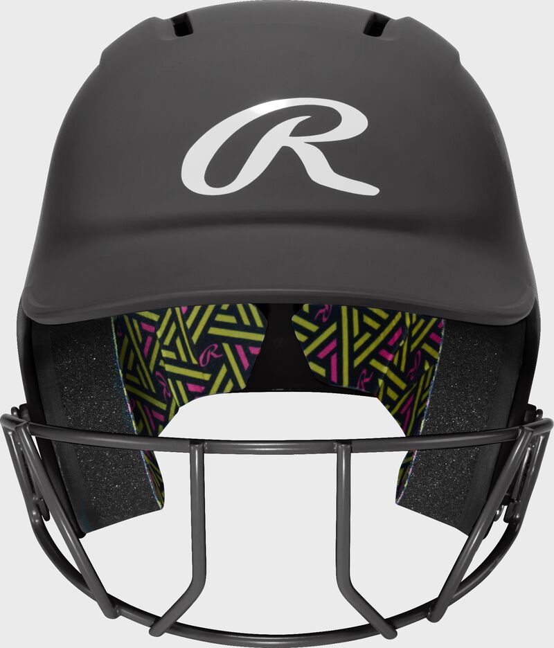 Rawlings CoolFlo Max Highlighter Youth Batting Helmet with Face Guard