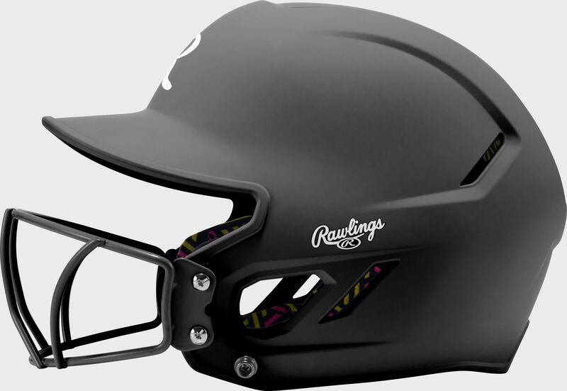 Rawlings CoolFlo Max Highlighter Youth Batting Helmet with Face Guard