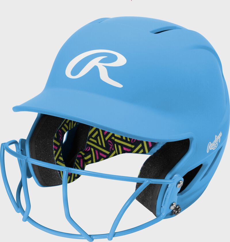 Rawlings CoolFlo Max Highlighter Youth Batting Helmet with Face Guard