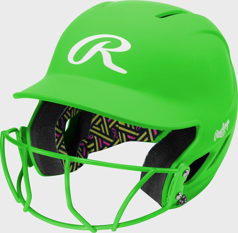 Rawlings CoolFlo Max Highlighter Youth Batting Helmet with Face Guard