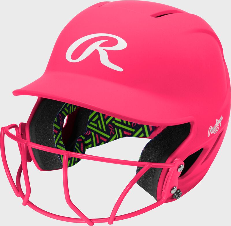Rawlings CoolFlo Max Highlighter Youth Batting Helmet with Face Guard