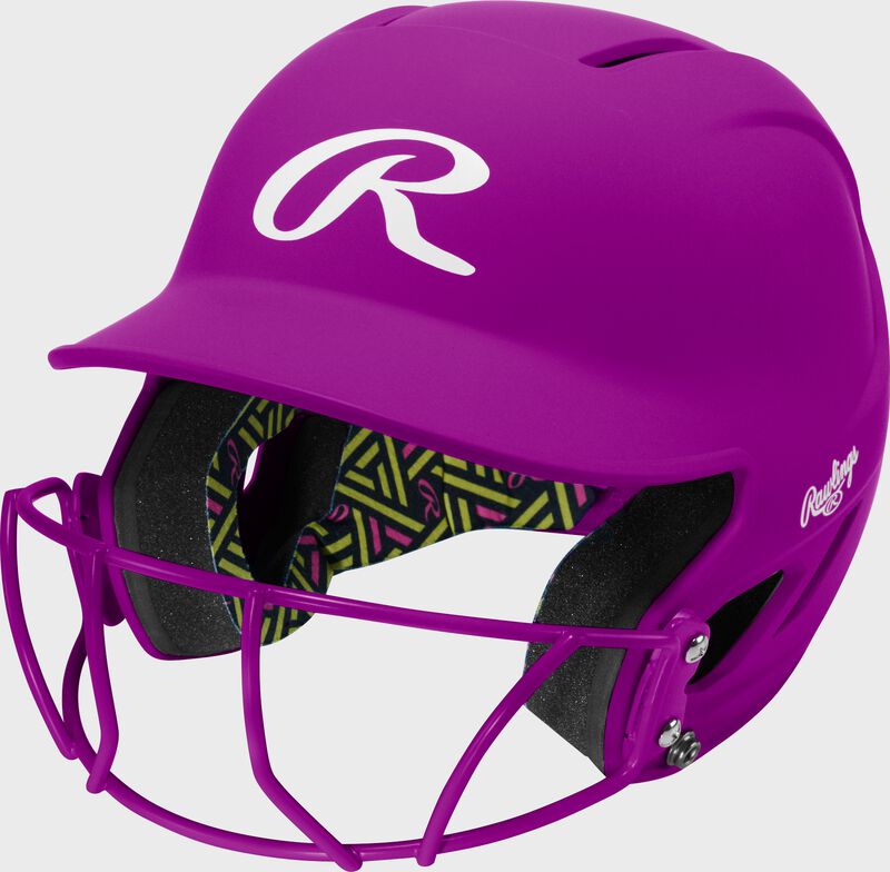 Rawlings CoolFlo Max Highlighter Youth Batting Helmet with Face Guard