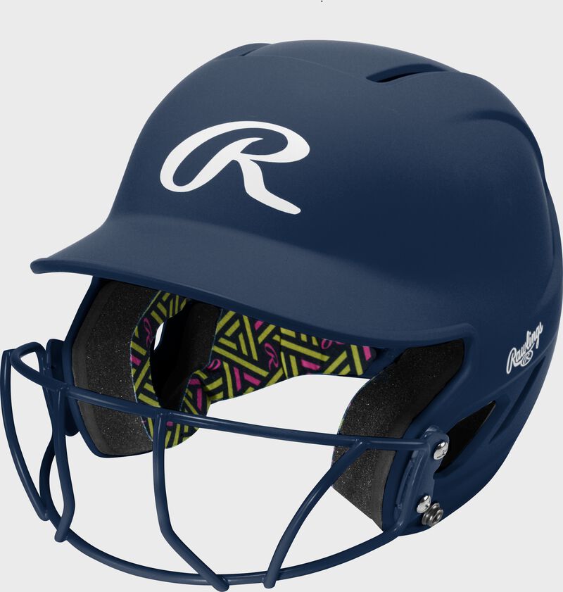 Rawlings CoolFlo Max Highlighter Youth Batting Helmet with Face Guard
