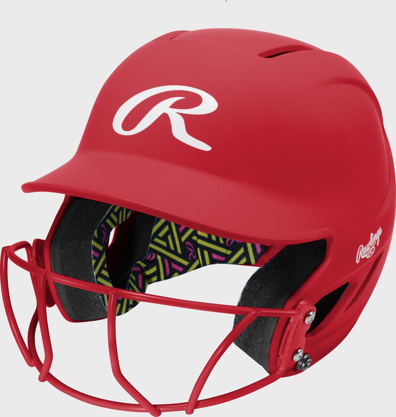 Rawlings CoolFlo Max Highlighter Youth Batting Helmet with Face Guard