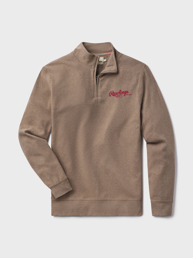 Rawlings x The Normal Brand Puremeso Weekend Quarter Zip, Khaki