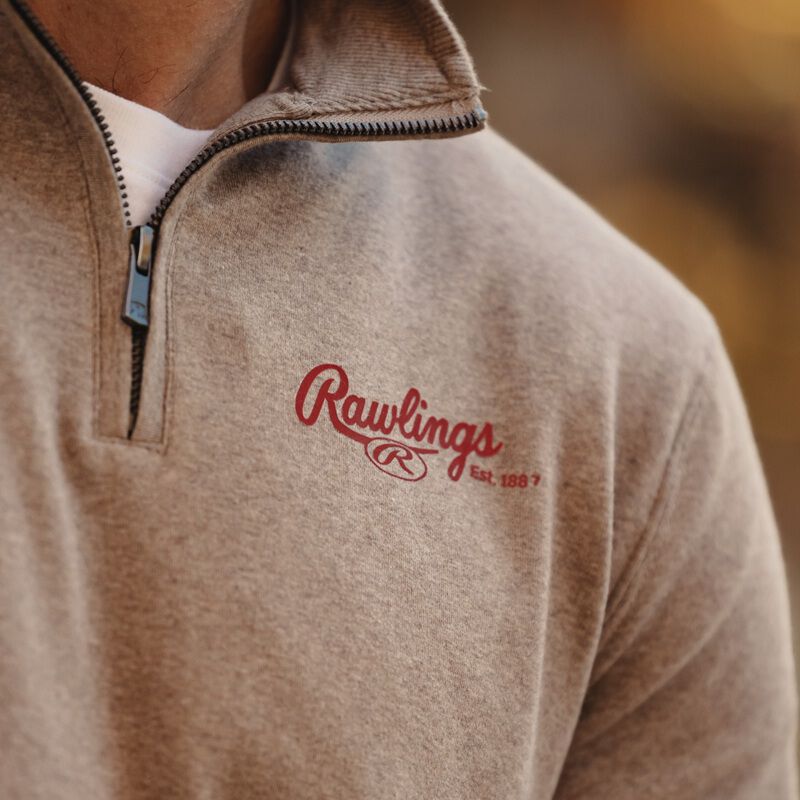 Rawlings x The Normal Brand Puremeso Weekend Quarter Zip, Khaki