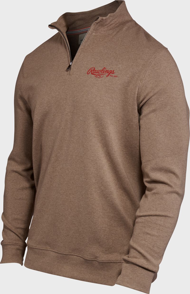 Rawlings x The Normal Brand Puremeso Weekend Quarter Zip, Khaki