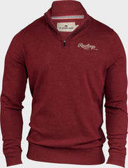 Rawlings x The Normal Brand Puremeso Weekend Quarter Zip, Maroon
