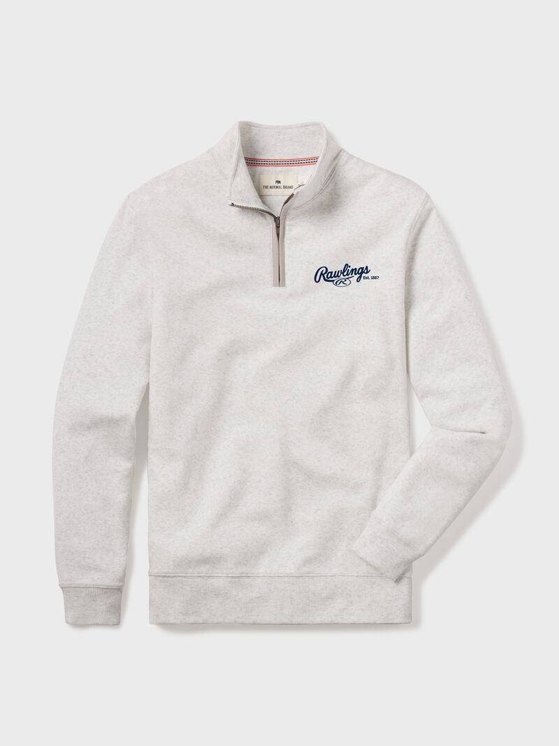 Rawlings x The Normal Brand Puremeso Weekend Quarter Zip, Maroon
