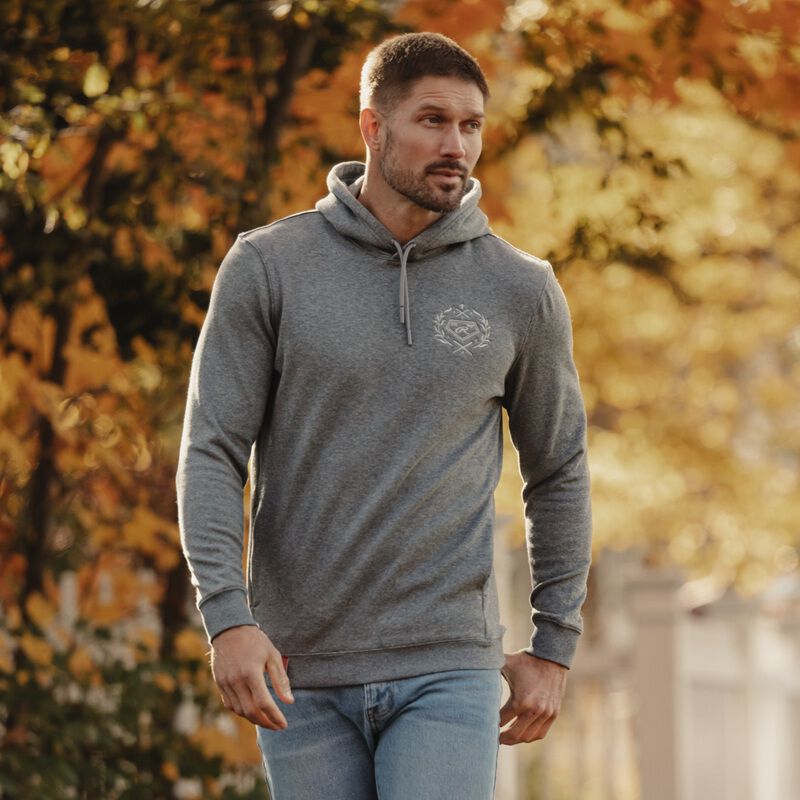 Rawlings x The Normal Brand Puremeso Fleece Hoodie, Athletic Grey