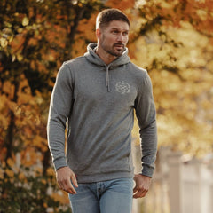Rawlings x The Normal Brand Puremeso Fleece Hoodie, Athletic Grey