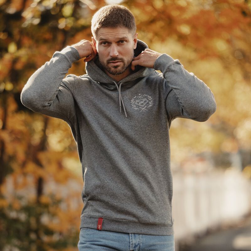 Rawlings x The Normal Brand Puremeso Fleece Hoodie, Athletic Grey