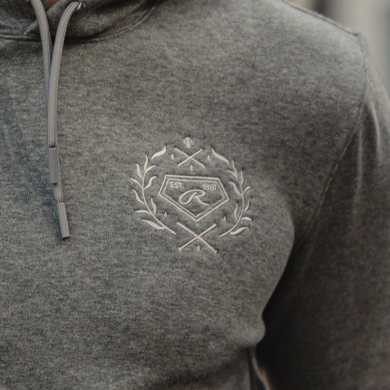 Rawlings x The Normal Brand Puremeso Fleece Hoodie, Athletic Grey